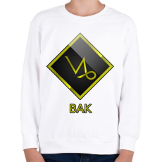 PRINTFASHION Bak - Gyerek pulóver - Fehér