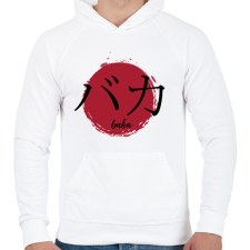 PRINTFASHION Baka - Férfi kapucnis pulóver - Fehér férfi pulóver, kardigán