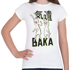 PRINTFASHION BAKA meme rabbits - Női póló - Fehér