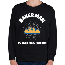 PRINTFASHION BAKER MAN IS BAKING BREAD - Gyerek pulóver - Fekete gyerek pulóver, kardigán