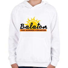 PRINTFASHION BALATON2 - Gyerek kapucnis pulóver - Fehér gyerek pulóver, kardigán