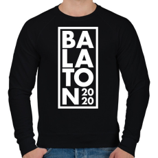 PRINTFASHION Balaton 2020 - Férfi pulóver - Fekete