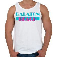 PRINTFASHION Balaton Beach - Férfi atléta - Fehér atléta, trikó