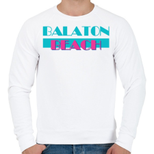 PRINTFASHION Balaton Beach - Férfi pulóver - Fehér férfi pulóver, kardigán