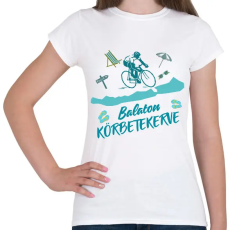 PRINTFASHION Balaton bicaj (1) - Női póló - Fehér