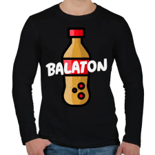 PRINTFASHION BALATON COKE - Férfi hosszú ujjú póló - Fekete férfi póló