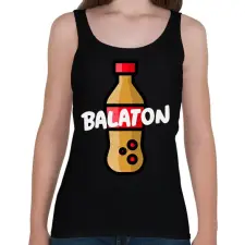 PRINTFASHION BALATON COKE - Női atléta - Fekete női trikó