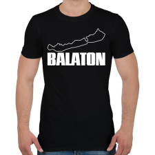 PRINTFASHION balaton - Férfi póló - Fekete férfi póló