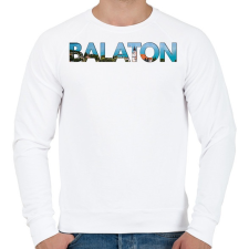 PRINTFASHION Balaton - Férfi pulóver - Fehér férfi pulóver, kardigán