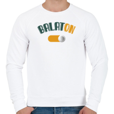 PRINTFASHION BalatON - Férfi pulóver - Fehér férfi pulóver, kardigán