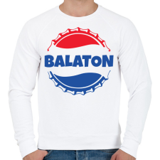 PRINTFASHION BALATON  - Férfi pulóver - Fehér férfi pulóver, kardigán