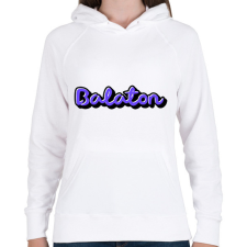 PRINTFASHION Balaton - Női kapucnis pulóver - Fehér női pulóver, kardigán