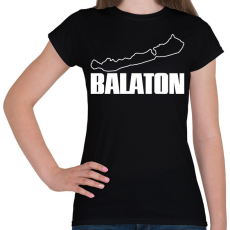 PRINTFASHION balaton - Női póló - Fekete