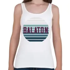 PRINTFASHION Balaton Retro - Női atléta - Fehér női trikó