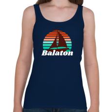 PRINTFASHION Balatoni vitorlás - Női atléta - Sötétkék