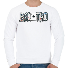 PRINTFASHION Balatro - Férfi pulóver - Fehér férfi pulóver, kardigán