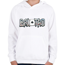 PRINTFASHION Balatro - Gyerek kapucnis pulóver - Fehér gyerek pulóver, kardigán