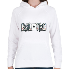 PRINTFASHION Balatro - Női kapucnis pulóver - Fehér