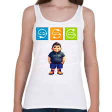 PRINTFASHION Balazs - Női atléta - Fehér női trikó