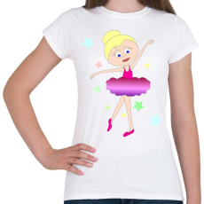 PRINTFASHION Balerina - Női póló - Fehér