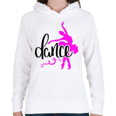 PRINTFASHION Balett táncos - Női kapucnis pulóver - Fehér