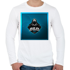 PRINTFASHION Bálint és Dávid Gaming Logo - Férfi hosszú ujjú póló - Fehér
