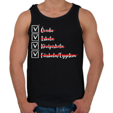 PRINTFASHION Ballagás egyetem fehér - Férfi atléta - Fekete atléta, trikó