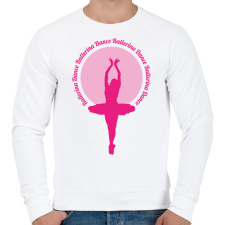 PRINTFASHION Ballerina Dance - Férfi pulóver - Fehér férfi pulóver, kardigán