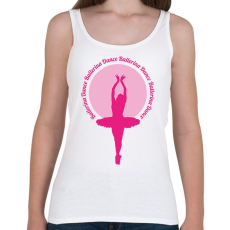 PRINTFASHION Ballerina Dance - Női atléta - Fehér