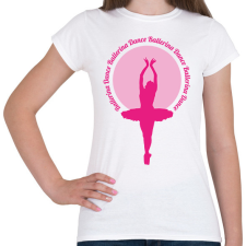 PRINTFASHION Ballerina Dance - Női póló - Fehér női póló
