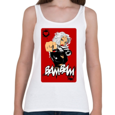 PRINTFASHION Bam Bam - Női atléta - Fehér