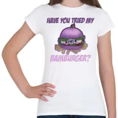 PRINTFASHION Bamburger  - Női póló - Fehér