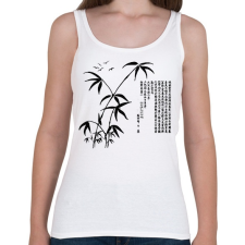 PRINTFASHION bambusz - Női atléta - Fehér női trikó