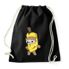 PRINTFASHION Banán cica mém - Sportzsák, Tornazsák - Fekete
