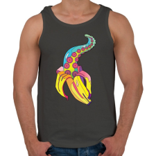 PRINTFASHION Banán csáp - Férfi atléta - Sötétszürke atléta, trikó