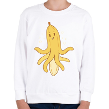 PRINTFASHION Banán polip - Gyerek pulóver - Fehér gyerek pulóver, kardigán