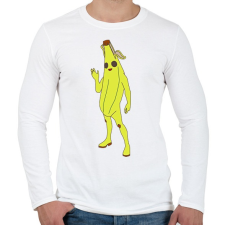 PRINTFASHION Banana Skin Fortnite - Férfi hosszú ujjú póló - Fehér férfi póló