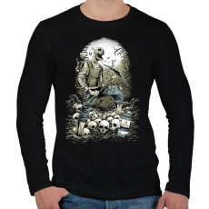 PRINTFASHION Bányászhalál - Férfi hosszú ujjú póló - Fekete