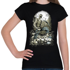 PRINTFASHION Bányászhalál - Női póló - Fekete