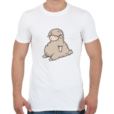 PRINTFASHION Bárány - Férfi póló - Fehér