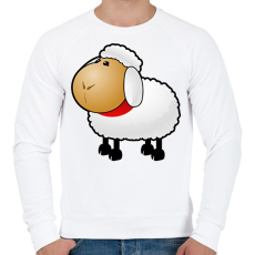 PRINTFASHION Bárány - Férfi pulóver - Fehér