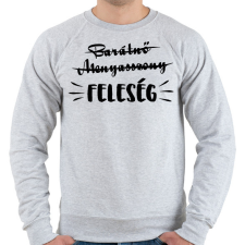 PRINTFASHION Barátnő - Menyasszony ->FELESÉG - Férfi pulóver - Sport szürke férfi pulóver, kardigán