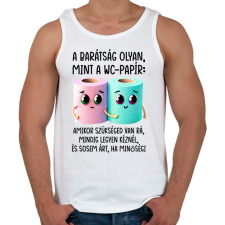 PRINTFASHION Barátok - Férfi atléta - Fehér atléta, trikó