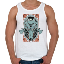 PRINTFASHION Barbár kutya - Férfi atléta - Fehér atléta, trikó