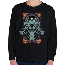 PRINTFASHION Barbár kutya - Gyerek pulóver - Fekete gyerek pulóver, kardigán
