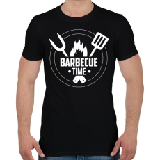 PRINTFASHION Barbecue time - Férfi póló - Fekete