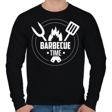 PRINTFASHION Barbecue time - Férfi pulóver - Fekete férfi pulóver, kardigán