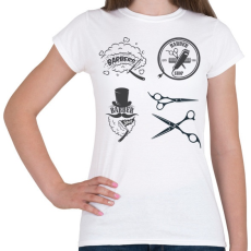 PRINTFASHION barber - Női póló - Fehér
