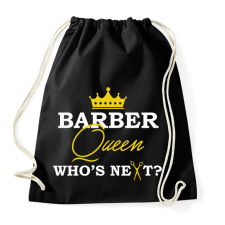 PRINTFASHION Barber Queen - Sportzsák, Tornazsák - Fekete tornazsák