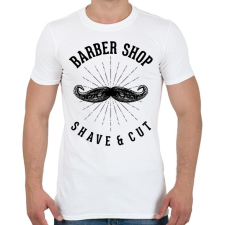 PRINTFASHION Barber shop - Férfi póló - Fehér férfi póló